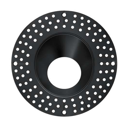 4 Inch Black Wall Wash Round Trimless