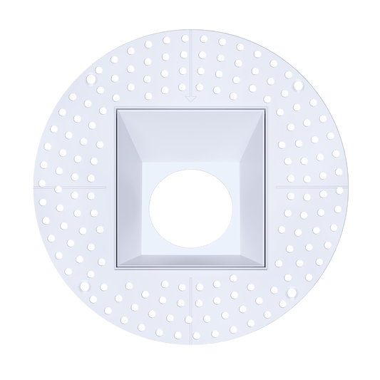4 Inch White Wall Wash Square Trimless