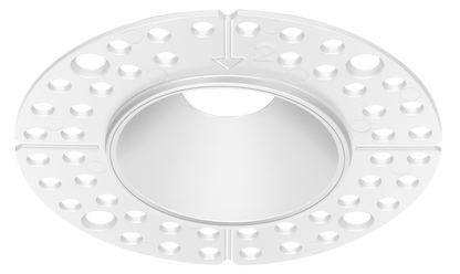 1 Inch White Round Trimless Kit