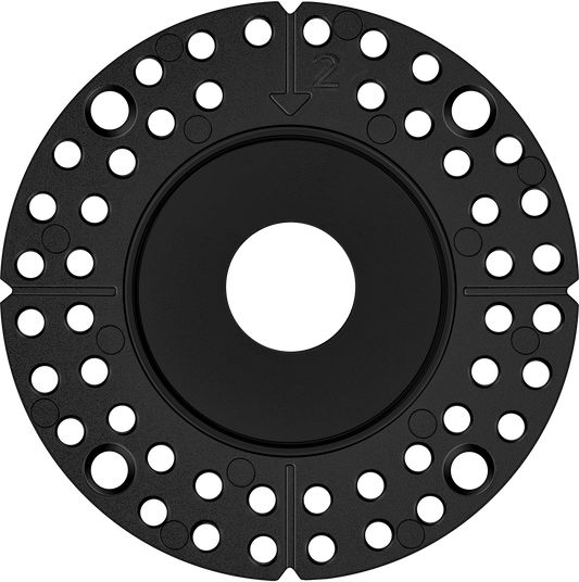 1 Inch Black Round Trimless Kit