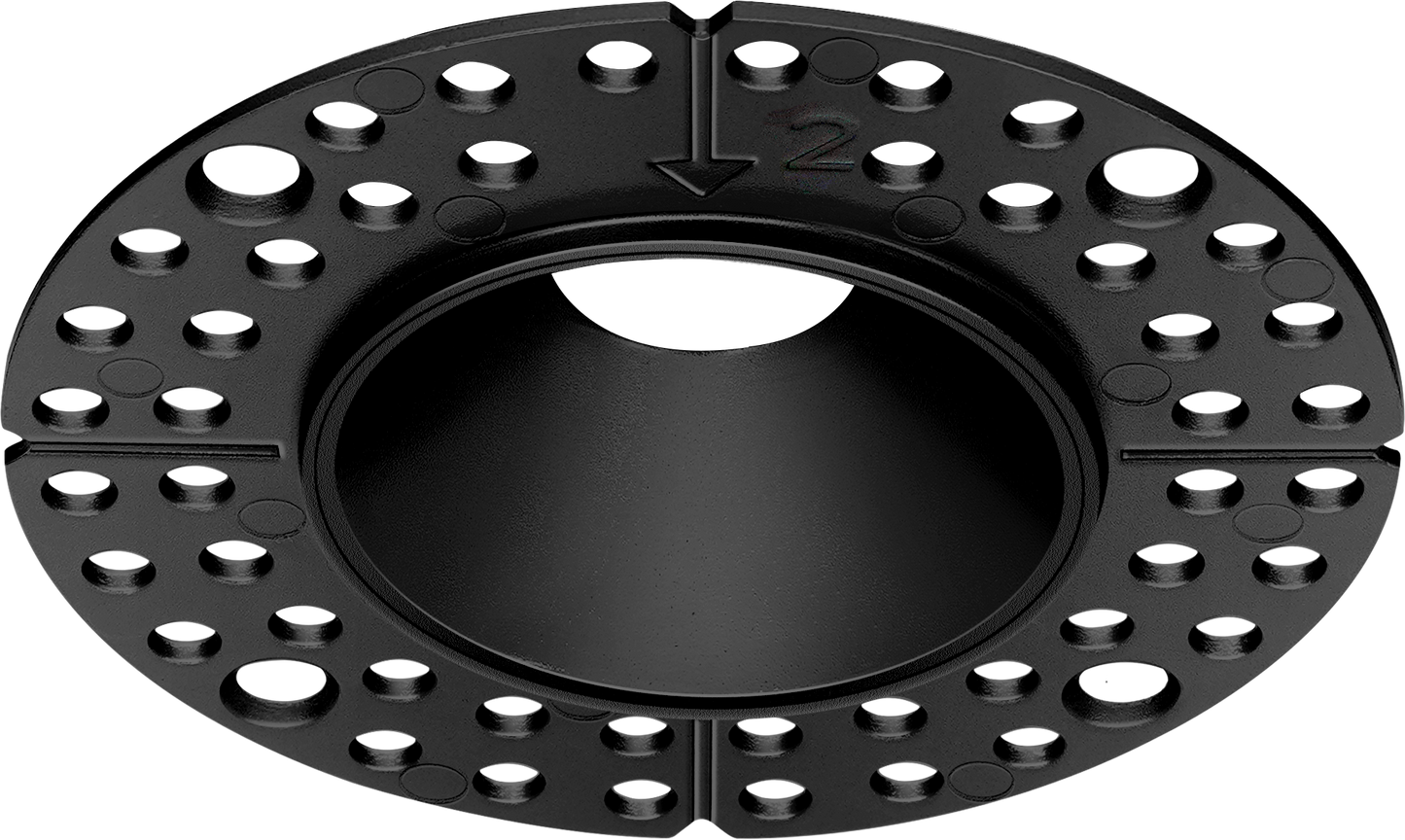 1 Inch Black Round Trimless Kit