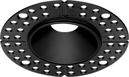 1 Inch Black Round Trimless Kit