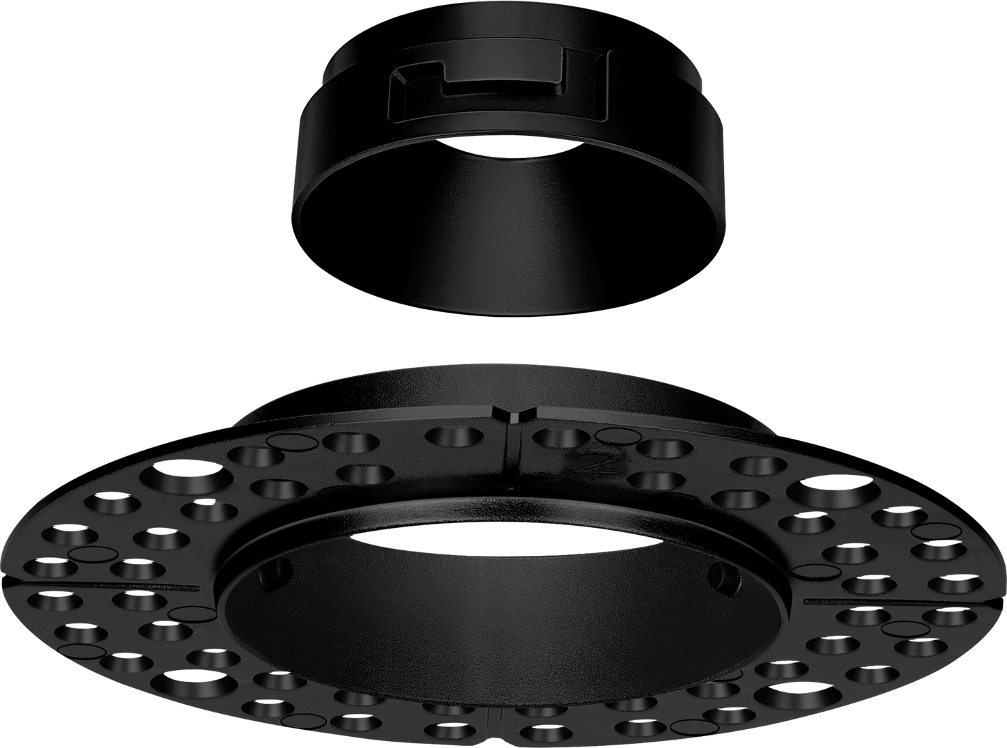 1 Inch Black Round Trimless Kit