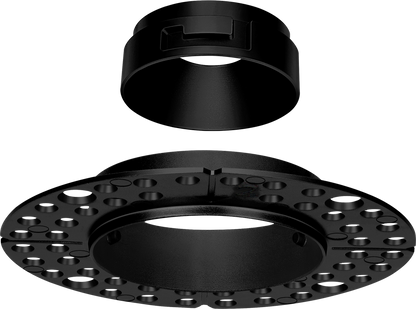 1 Inch Black Round Trimless Kit
