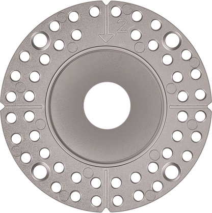 1 Inch Brushed Nickel Round Trimless Kit