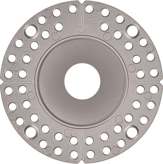 1 Inch Brushed Nickel Round Trimless Kit