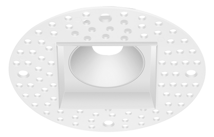 1 Inch White Square Trimless Kit