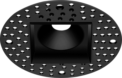 1 Inch Black Square Trimless Kit