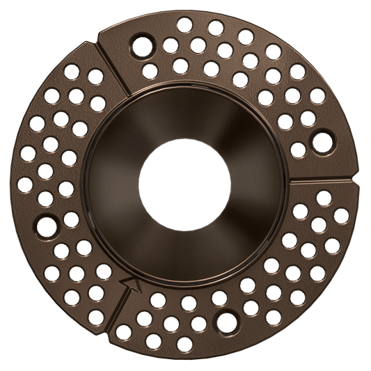 2 Inch Bronze Round Trimless