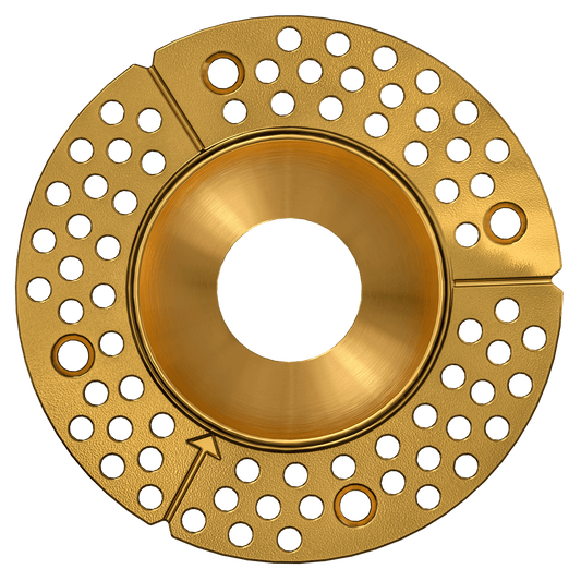 2 Inch Brass Round Trimless