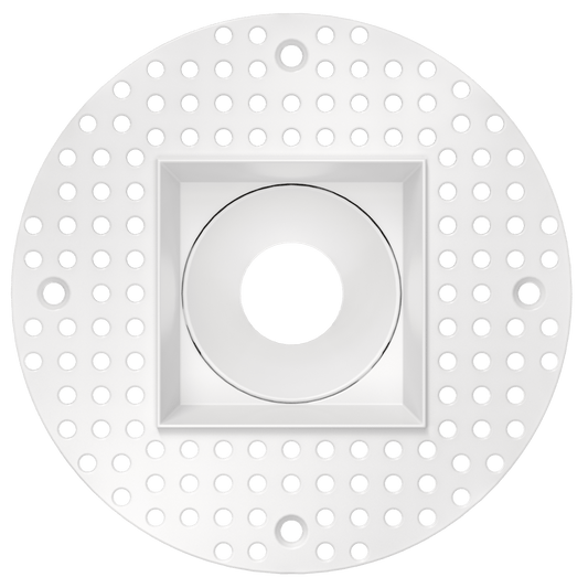 2 Inch White Square Trimless