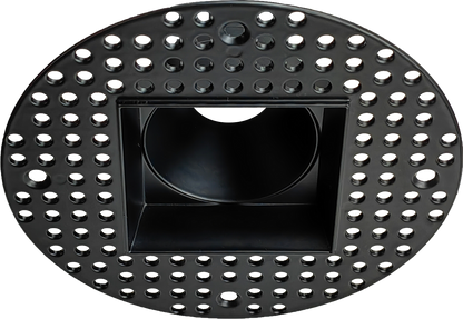 2 Inch Black Square Trimless
