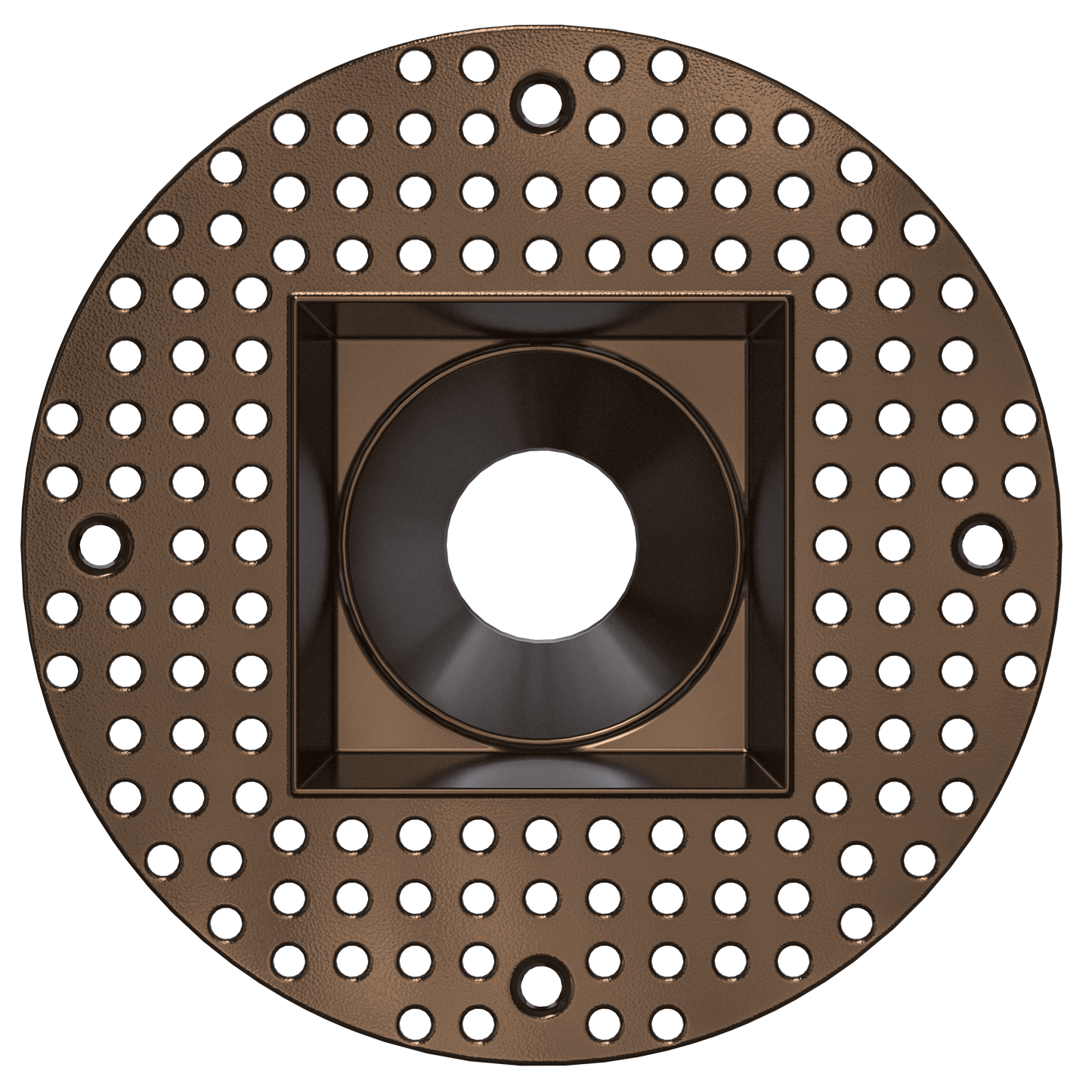 2 Inch Bronze Square Trimless