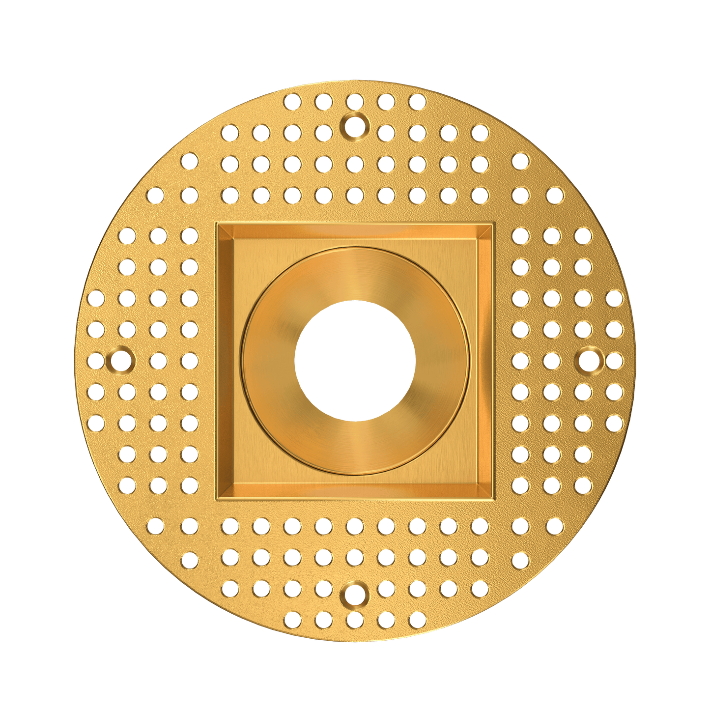 3 Inch Brass Square Trimless Kit