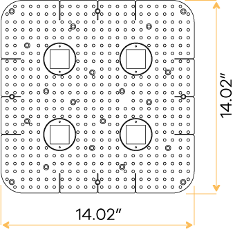 1 Inch Quadruple Head Trimless Square-Kit