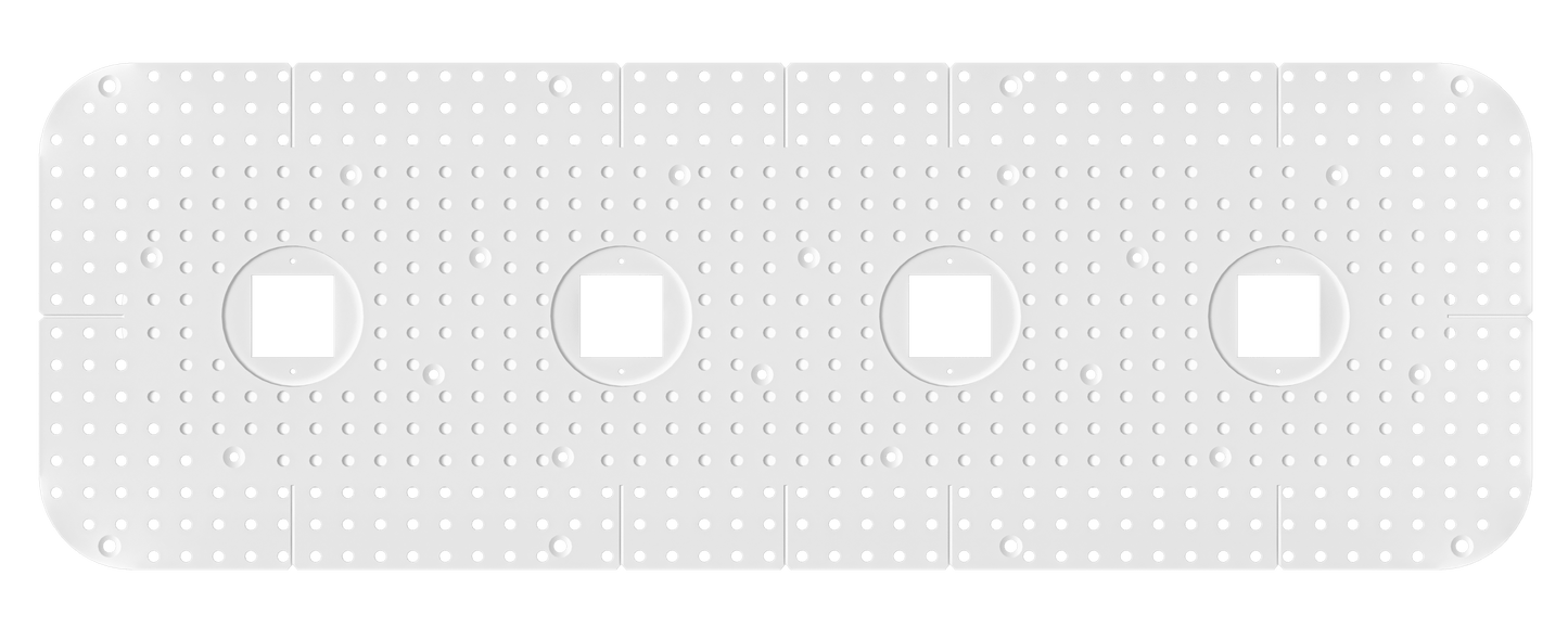 1 Inch Quadruple Head Trimless Kit