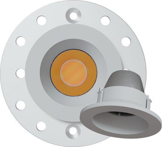 1 Inch White Round Trimmed Kit