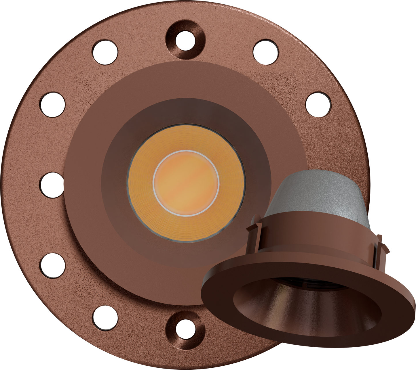 1 Inch Bronze Round Trimmed Kit