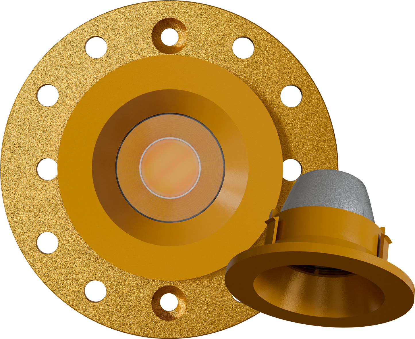 1 Inch Brass Round Trimmed Kit