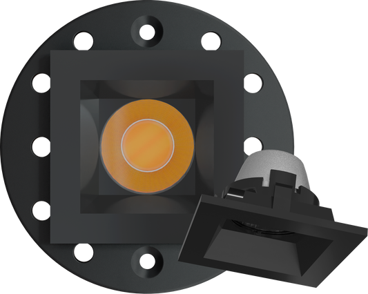 1 Inch Black Square Trimmed Kit