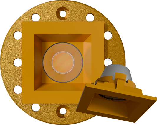 1 Inch Brass Square Trimmed Kit