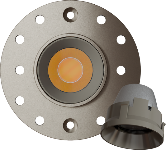 1 Inch Nickel Round Trimless Kit