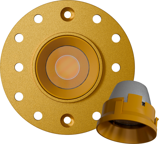 1 Inch Brass Round Trimless Kit