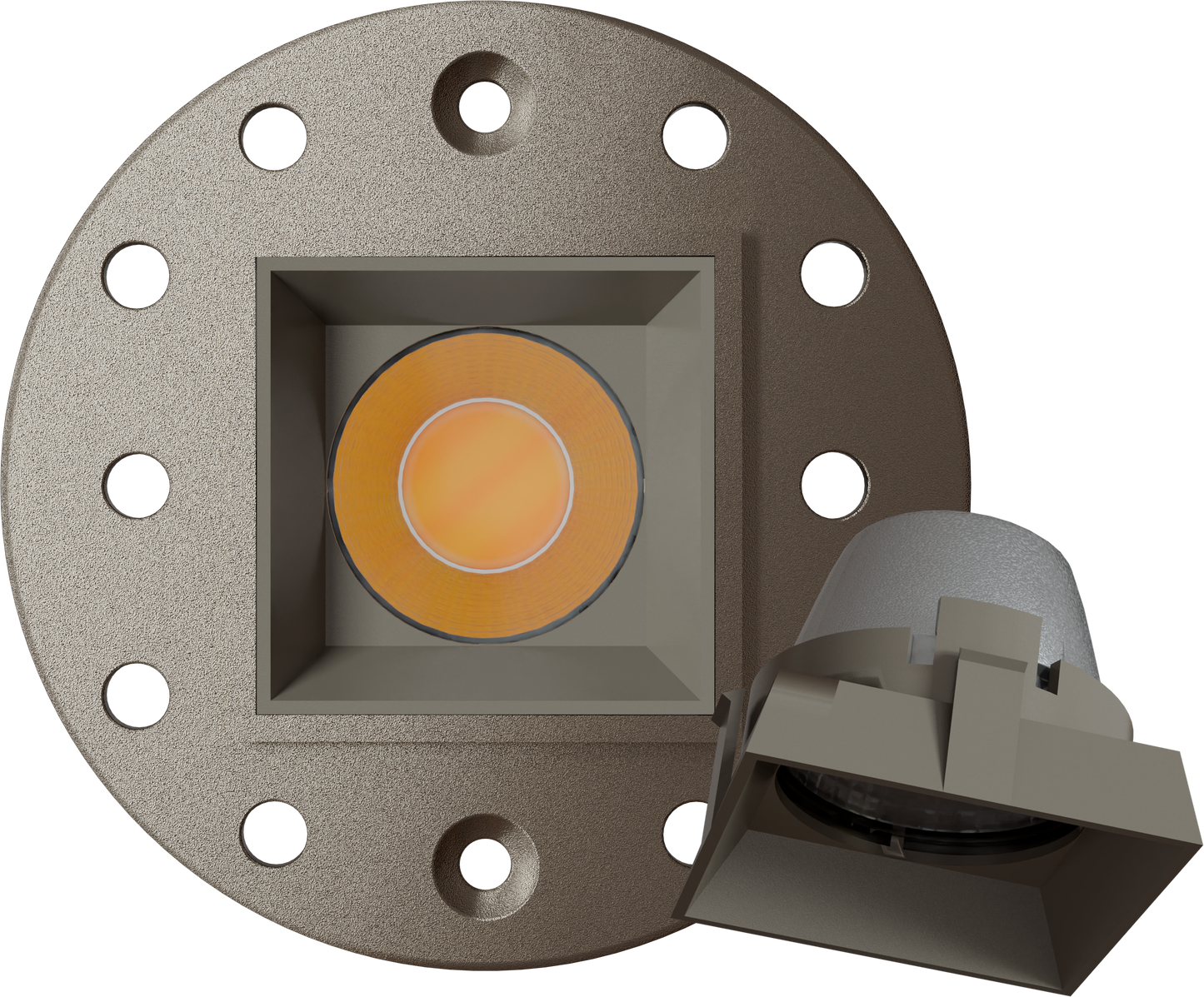 1 Inch Nickel Square Trimless Kit
