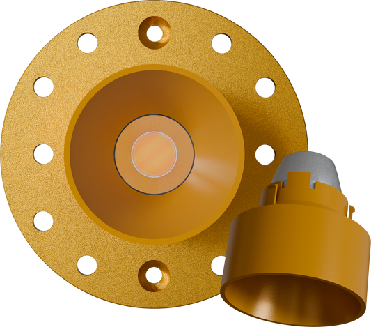 1 Inch Brass Round Drop Trim Kit