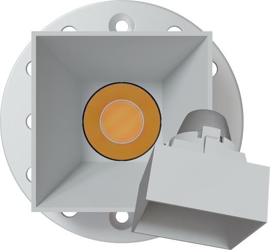 1 Inch White Square Drop Trim Kit