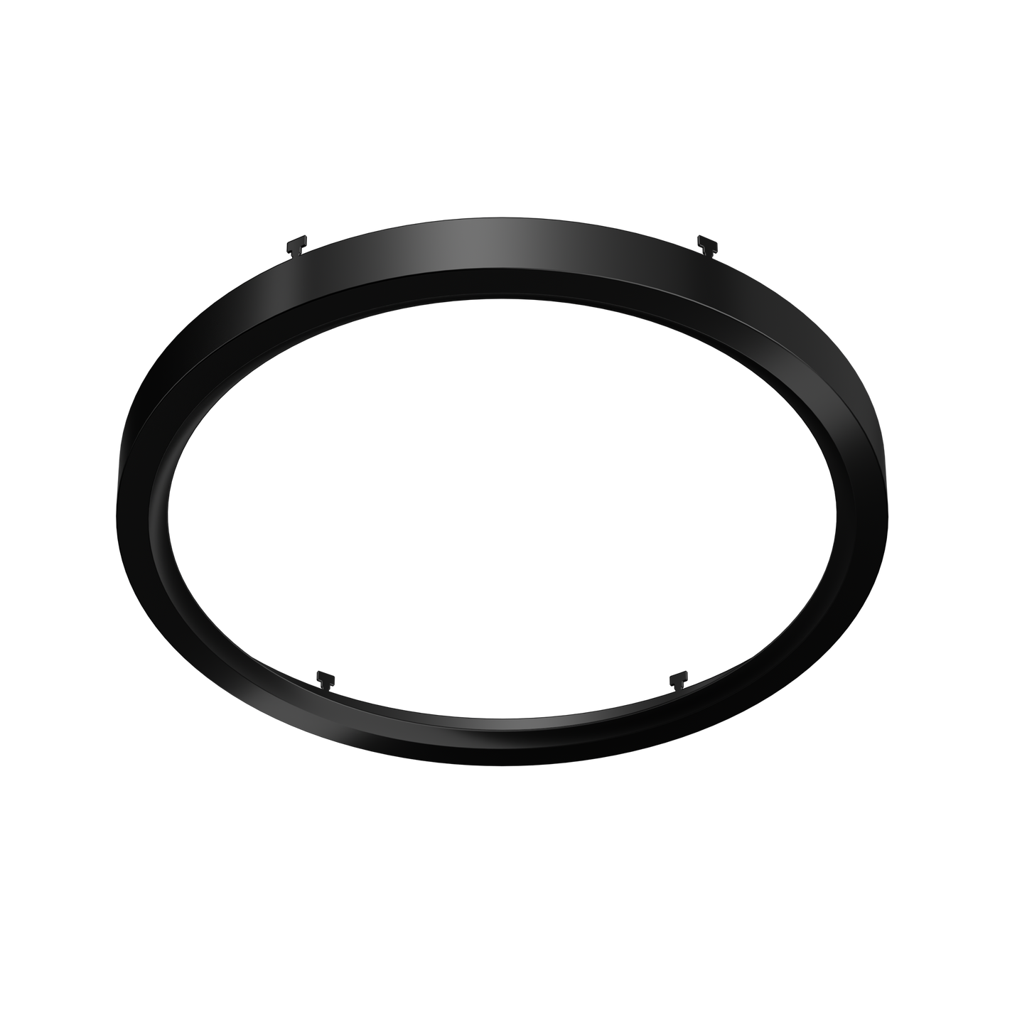12" Round Black Surface Mount Cover