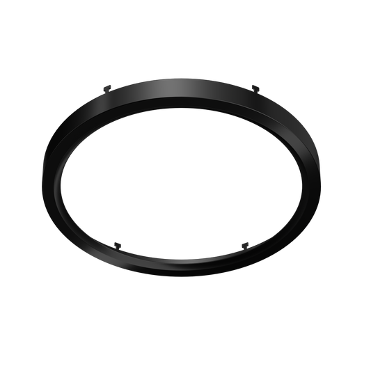12" Round Black Surface Mount Cover