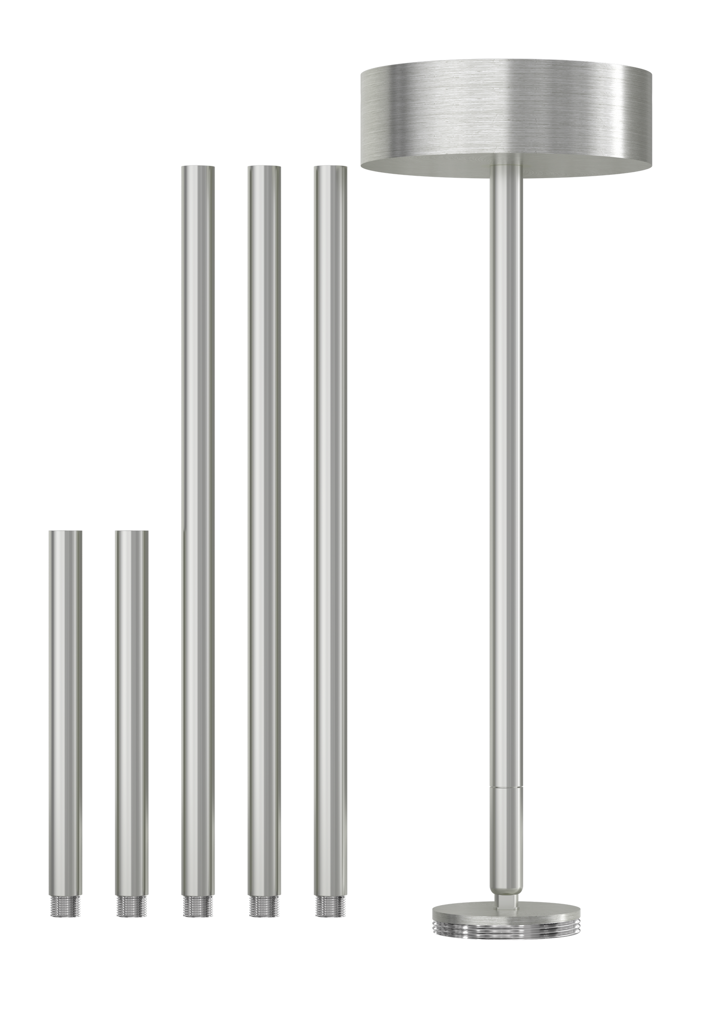 2.5 Inch Surface Mount Adjustable Stem Pendant (Brushed Nickel)
