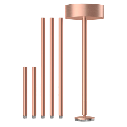 2.5 Inch Surface Mount Adjustable Stem Pendant (Brushed Copper)