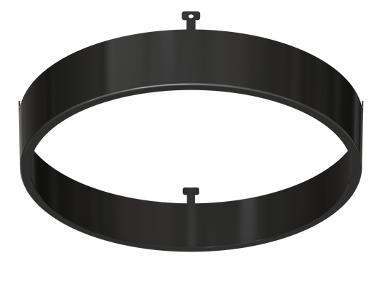 5" Round Black Surface Mount Cover