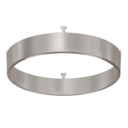 5" Round Brushed Nickel Surface Mount Cover