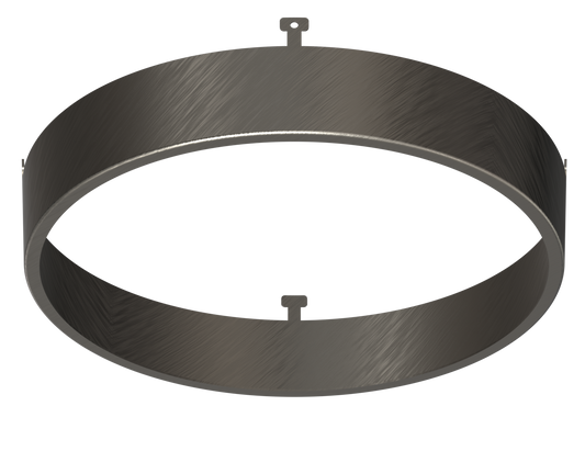 5" Round Brushed Nickel Surface Mount Cover