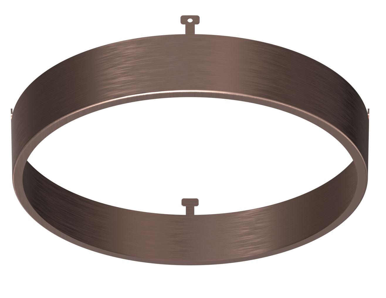 5" Round Brushed Copper Surface Mount Cover