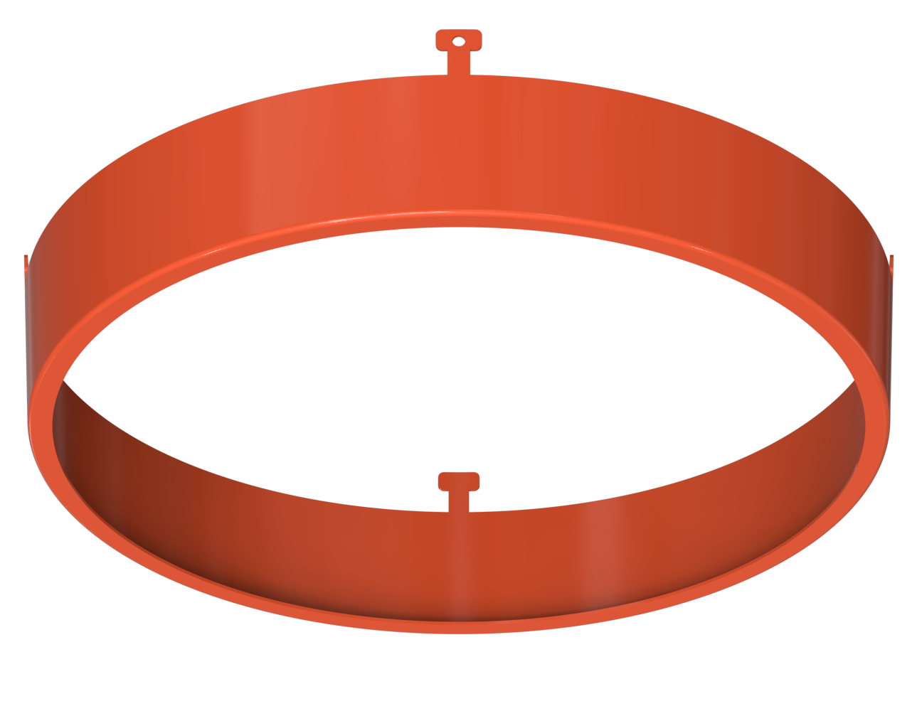 5" Round Orange Surface Mount Cover