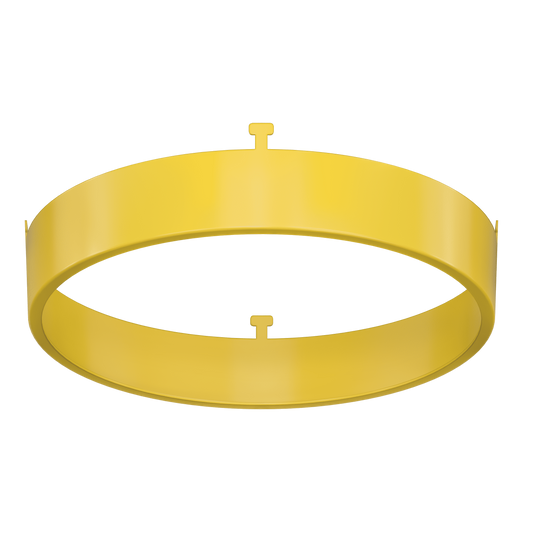 5" Round Yellow Surface Mount Cover