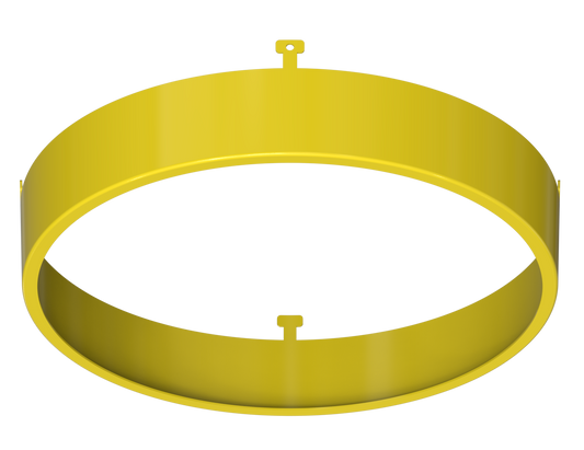 5" Round Yellow Surface Mount Cover