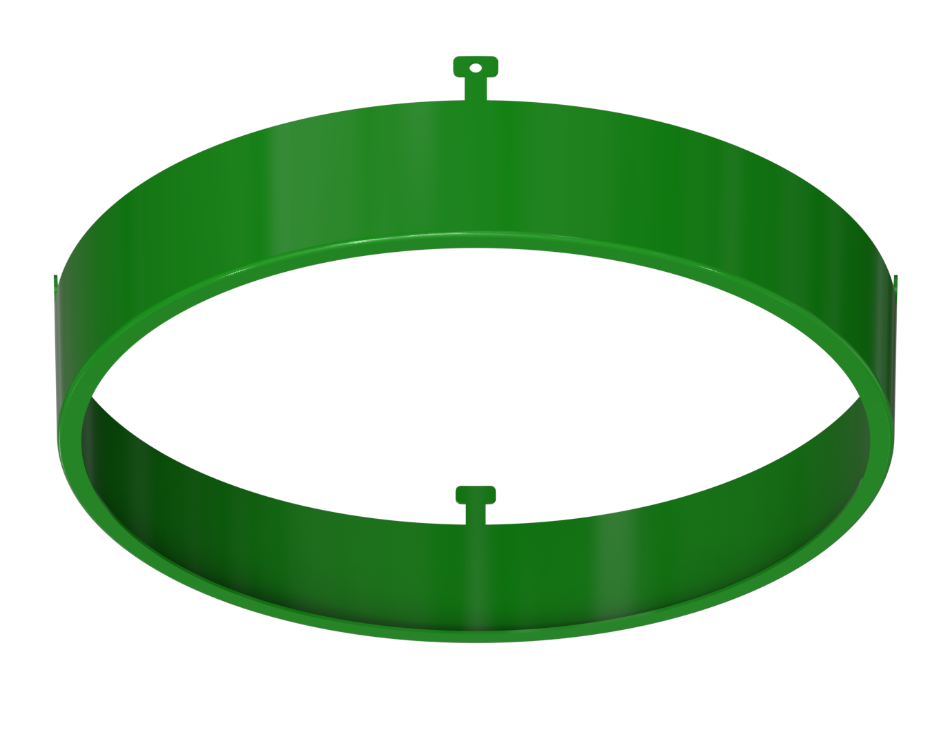 5" Round Green Surface Mount Cover