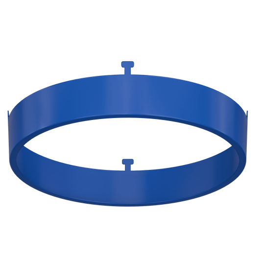 5" Round Blue Surface Mount Cover