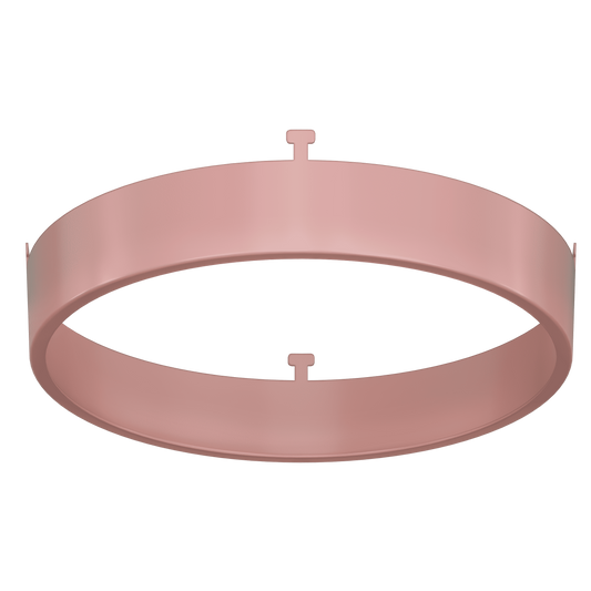 5" Round Rose Blush Surface Mount Cover