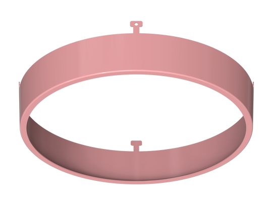 5" Round Rose Blush Surface Mount Cover