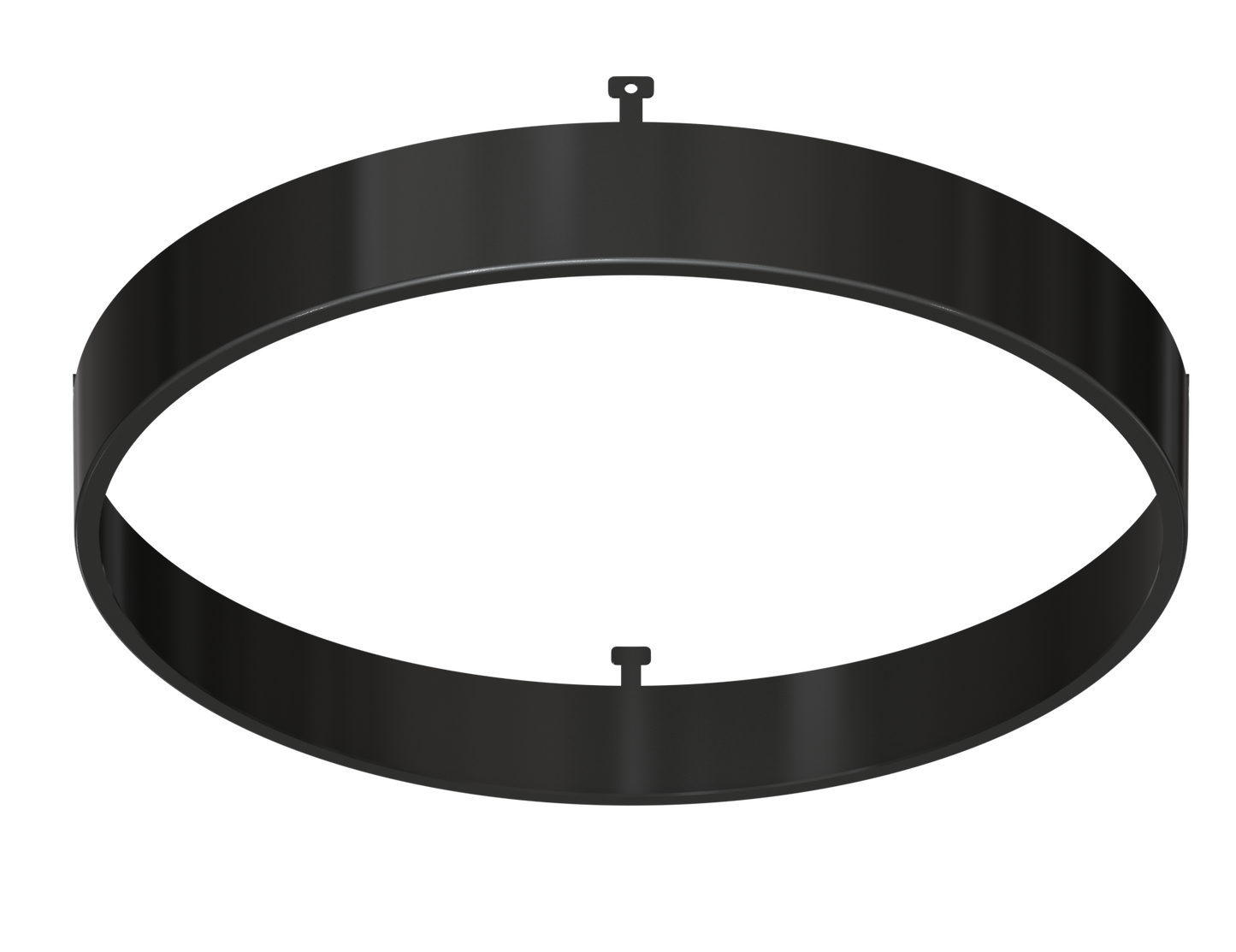 7" Round Black Surface Mount Cover