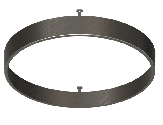 7" Round Brushed Nickel Surface Mount Cover