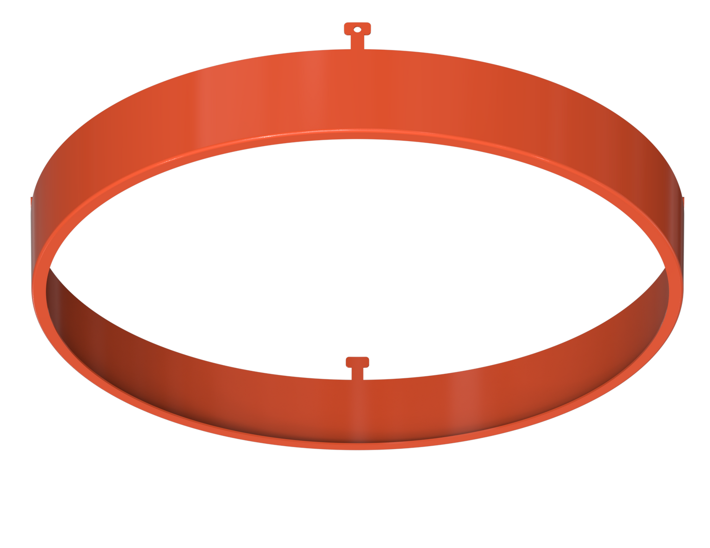 7" Round Orange Surface Mount Cover