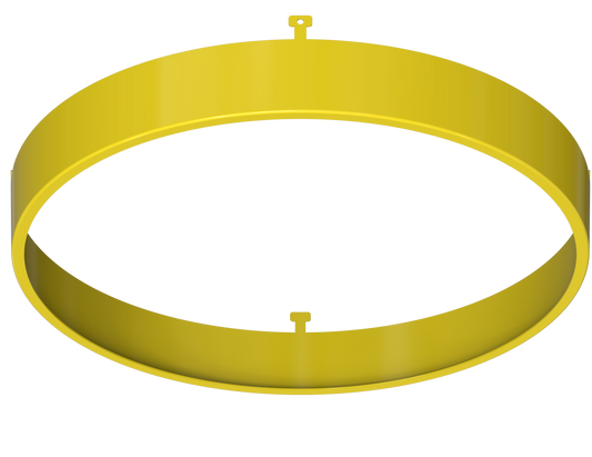 7" Round Yellow Surface Mount Cover