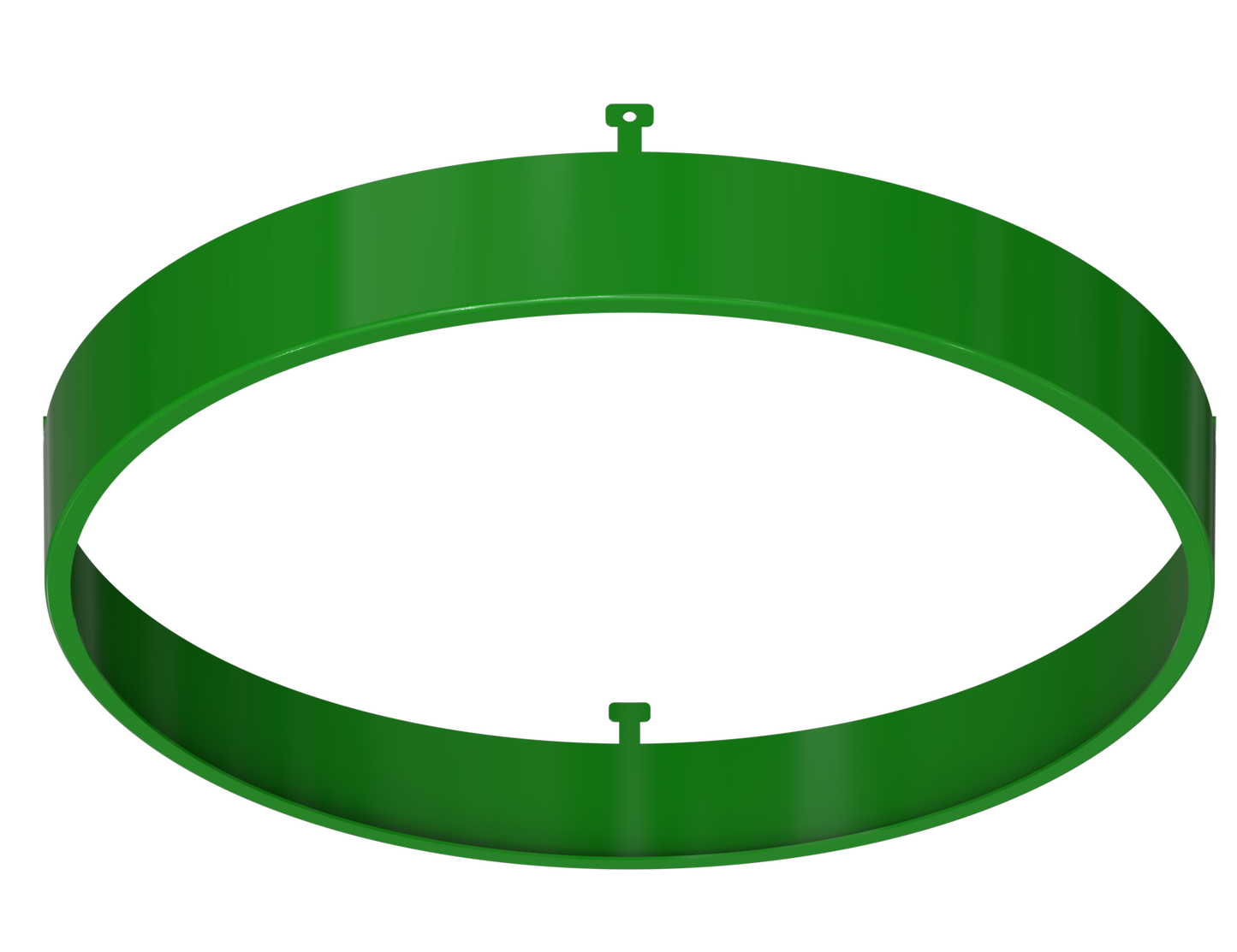 7" Round Green Surface Mount Cover